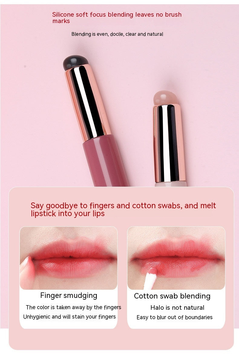 Soft And Portable Round Head Silicone Lip Brush