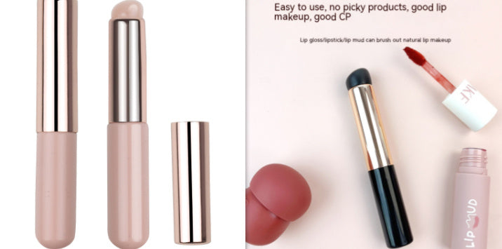 Soft And Portable Round Head Silicone Lip Brush